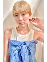  fit stand 千葉/ショートボブ/カット/パーマ/ダブルカラー/トリートメント/縮毛矯正&nbsp;イメチェン/ピンクベージュ/アンブレラカラー[千葉]