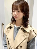 リル 四条河原町(LiLu)&nbsp;ミディアムパーマレイヤーパーマウェーブパーマ小顔パーマ