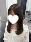 レイヤーカット似合わせカット透明感アッシュベージュカラー川越