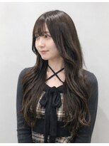 リア(Li'a by neolive)&nbsp;顔まわりリフトレイヤー×ブラウン×くびれ巻き