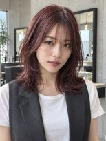 ウト(Uto)&nbsp;レイヤーカット/ワインレッド/メテオカラー/髪質改善/烏丸四条