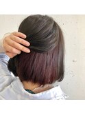インナーカラーボブ