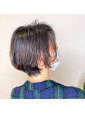 【北山謙三】ワンカールパーマショートボブ