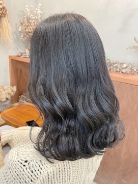 マロウ(mallow) 《花屋併設》グレーブラック@20代30代40代@アディクシーカラー