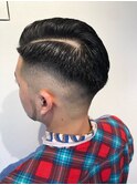 バーバースタイル/フェード7/3かき上げスタイル