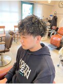 フェード流行ツイストスパイラルモテ髪マッシュショート束感