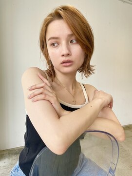 ムード カナザワ(mood kanazawa) ハンサムボブ/オリーブベージュ/シアーカラー