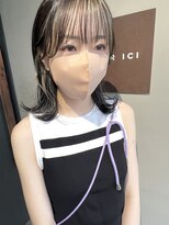ヘアー アイス 御器所本店(HAIR ICI)&nbsp;インナーカラー×ホワイトベージュ