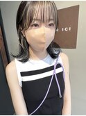 インナーカラー×ホワイトベージュ