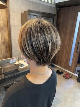 ヘアーサロンダイスリテイク(HAIR SALON DICE retake) ショートボブ×ハイライト