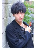 【フォルテ飯塚裕士】ブルーブラックツーブロックマッシュ