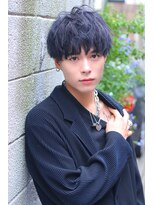 【フォルテ飯塚裕士】ブルーブラックツーブロックマッシュ
