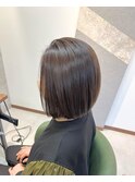 艶ボブ アッシュ