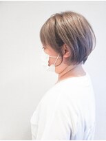 シルバーグレージュ×ショート