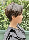 ハンサムショート/小顔ショート/ゆるふわ/ニュアンスパーマ