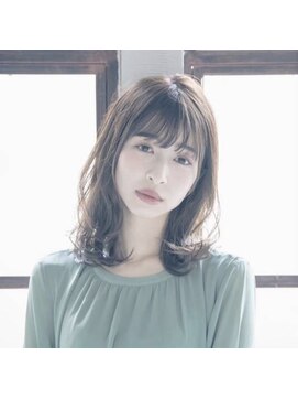 ルルディ バイ アフロディーテ銀座(luludi by APHRODITE) アンブレラカラー/こなれミディ/ウェーブパーマ/前髪/銀座