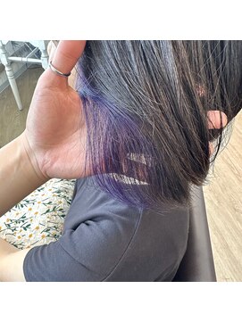 ヘアーリゾートガーデンバイトロント 船橋法典店(Hair Resort Garden by Toronto) インナーバイオレット【船橋、西船橋、市川大野、新船橋、塚田】