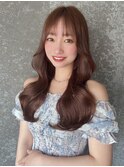 くびれヘア/レイヤーカット/韓国ヘア/ブラウンカラー