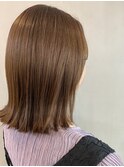 ぱつっと切りっぱなしロブ