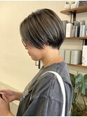 【soso 伊勢田】ハンサムショート×グレージュ【横浜/ブリーチ】