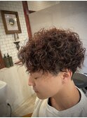 スパイラルパーマヘア
