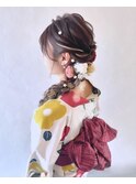 浴衣サイド編み下ろし