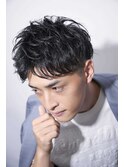 爽やか黒髪ショートアップバンクツイストスパイラルショート