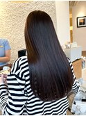 艶暗髪カラーナチュラルストレート