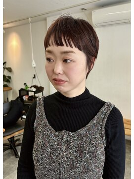 ムニ(MUNI) ＊ショート×オレンジブラウン＊