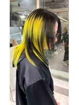 ファイブバイジエクト 堀江(FIVE by The Ect) イエロー×ブラック デザインカラー