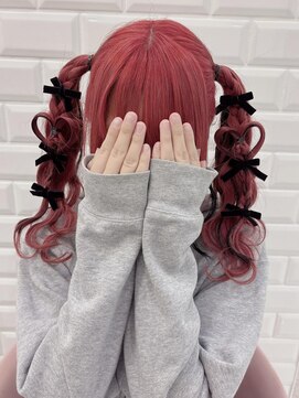 リルミー(Lilme) リボンたっぷりハートツインテール*まゆ