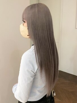 サラ 天神大名店(SARA) 【ロングスタイル】ミルクティーグレージュ