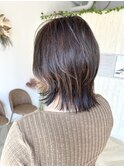 外ハネボブ&グレージュカラー/髪質改善oggiottoトリートメント