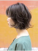 ★暗めカラーグランマッシュフェイスフレーミングデザインカラー