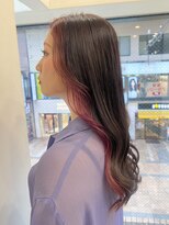 モア 下通店(MORE)&nbsp;フェイスフレーミングカラーチェリーピンク