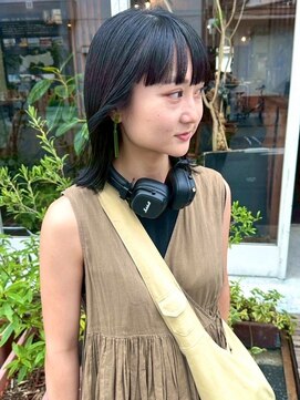 モク 大阪梅田店(MOK) 【艶髪】暗色のツヤツヤカラー