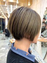 ロンドアジュール 横浜(Lond azur)&nbsp;☆オリーブグレー/ショート/前髪/レイヤー/縮毛矯正/横浜