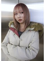 イェン(Yen.)&nbsp;ホワイトピンクカラーミディアムハッシュレイヤー