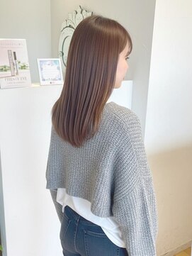 アビエクレール 河内花園(abije claire) 艶感ストレートミディ【河内花園駅】