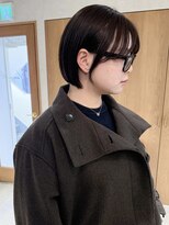 ラミエ バイ メルト 吉祥寺(lamie by melt) 久保田)ミニボブまるみボブまろやかブラウンベージュ春カラー