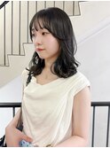 ミディアムレイヤー/顔周りカット/hanami