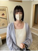 髪質改善ストレート×切りっぱなしボブ