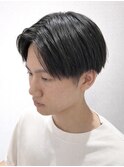逗子葉山センターパートツーブロックメンズマッシュ眉毛韓国M33