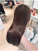 ブリーチなしダブルカラーでつくるオリーブショコラ