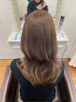エクファ ヘア リゾート 大津 瀬田店(ex-fa hair resort)&nbsp;イメチェン/ピンクベージュ/アンブレラカラー/前髪/大津/瀬田