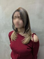 エント(ent)&nbsp;ミルクティーブロンド＊フェイスフレーミング＊レイヤーカット
