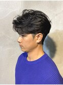 刈り上げセンターパート/波巻きツイストスパイラル/群馬高崎