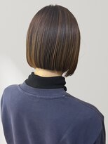ヘアーメイク グロー(hair make grow)&nbsp;白髪ぼかしハイライト ショートボブ 髪質改善 20代 30代