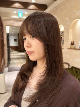 ビュートリアム265(BEAUTRIUM 265) ●顔周りレイヤー/縮毛矯正/ストレートパーマ/アッシュブラウン