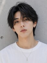 オグジュアリー 表参道(aux.)&nbsp;毛流れハンサムショートセンターパートメンズ黒髪爽やか